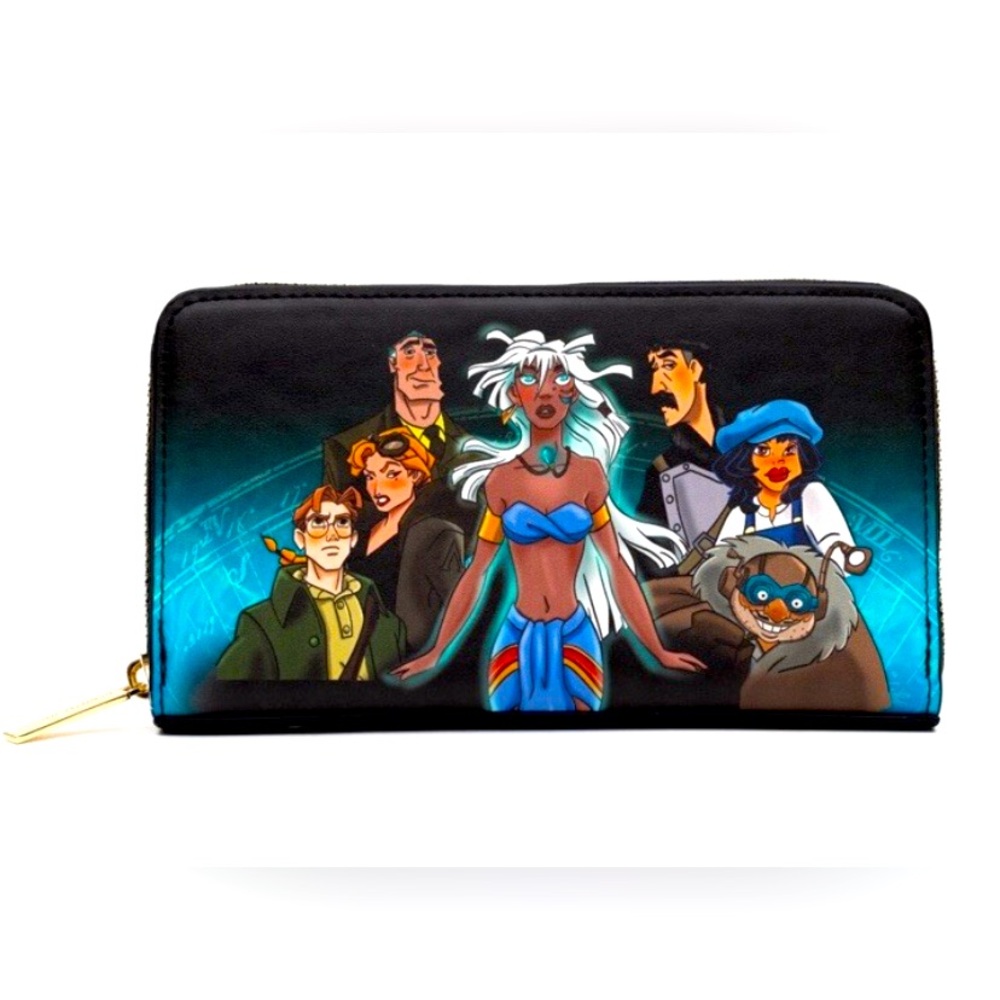 Disney Danielle Nicole Atlantis Zip Around Full Size Wallet ID Credit Card NWT